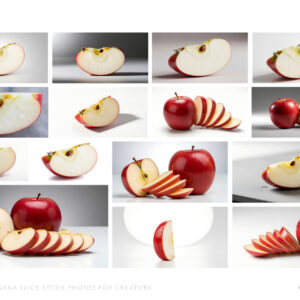 60 Fresh Apple Slice Stock Photos with Natural Lighting Royalti Free