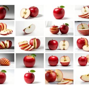 60 Fresh Apple Slice Stock Photos with Natural Lighting Royalti Free
