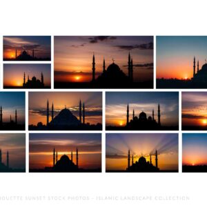 109 Mosque Silhouette Sunset Stock Photos