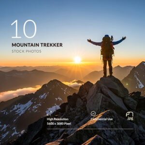 10 Mountain Trekker Photos – Adventure & Outdoor Stock Images