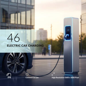46 Electric Car Charging Stock Photos – Modern EV Technology