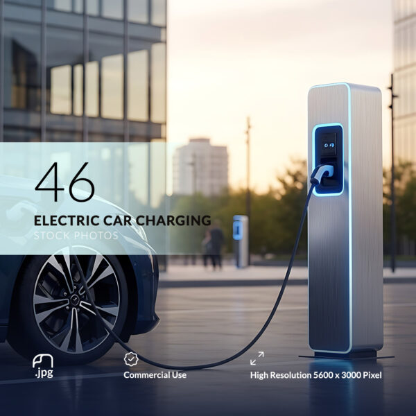 46 Electric Car Charging Stock Photos – Modern EV Technology