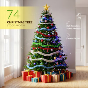 74 Christmas Tree Stock Photos – Festive Holiday Decoration Collection