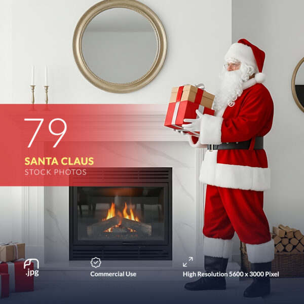 79 Santa Claus Stock Photos – Festive Christmas Holiday Pack