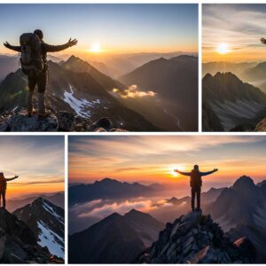 10 Mountain Trekker Photos – Adventure & Outdoor Stock Images