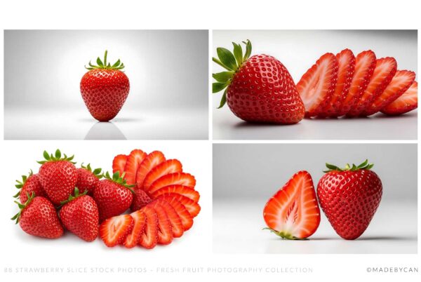 88 Strawberry Slice Stock Photos - Fresh Fruit Collection