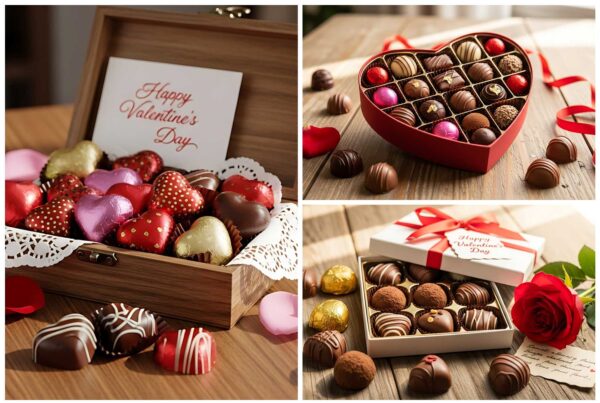 79 Sweet Valentine’s Heart-Shaped Chocolate Stock Photos