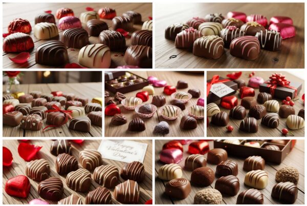 79 Sweet Valentine’s Heart-Shaped Chocolate Stock Photos