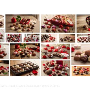79 Sweet Valentine’s Heart-Shaped Chocolate Stock Photos