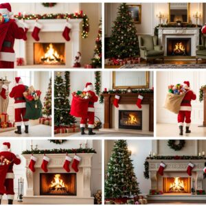 79 Santa Claus Stock Photos – Festive Christmas Holiday Pack