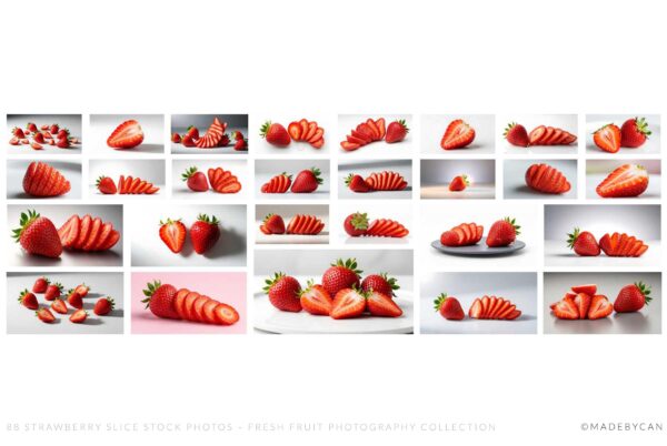 88 Strawberry Slice Stock Photos - Fresh Fruit Collection