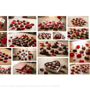 79 Sweet Valentine’s Heart-Shaped Chocolate Stock Photos