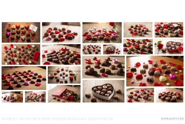 79 Sweet Valentine’s Heart-Shaped Chocolate Stock Photos