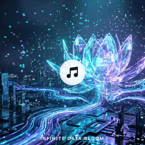 free download Infinite Data Bloom — Futuristic Ambient Technology Music | AI Cinematic Background Soundtrack