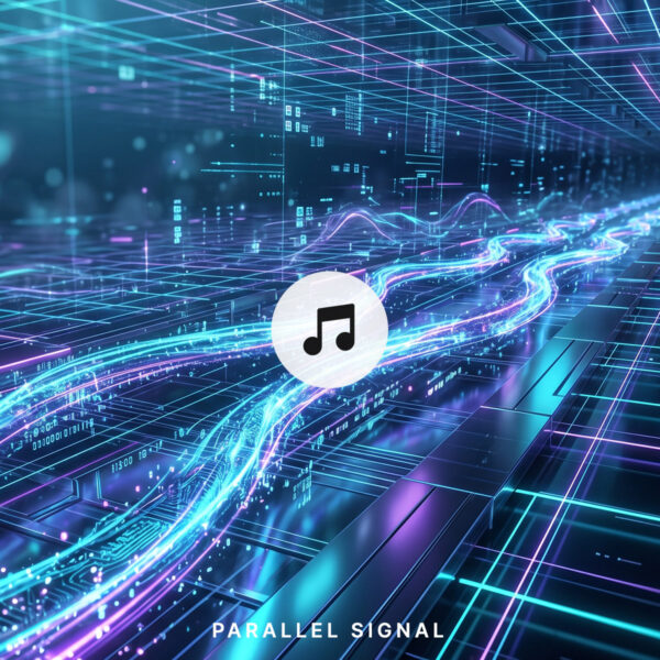 free download Parallel Signal — Futuristic Cyberpunk Music | AI Technology Background Soundtrack